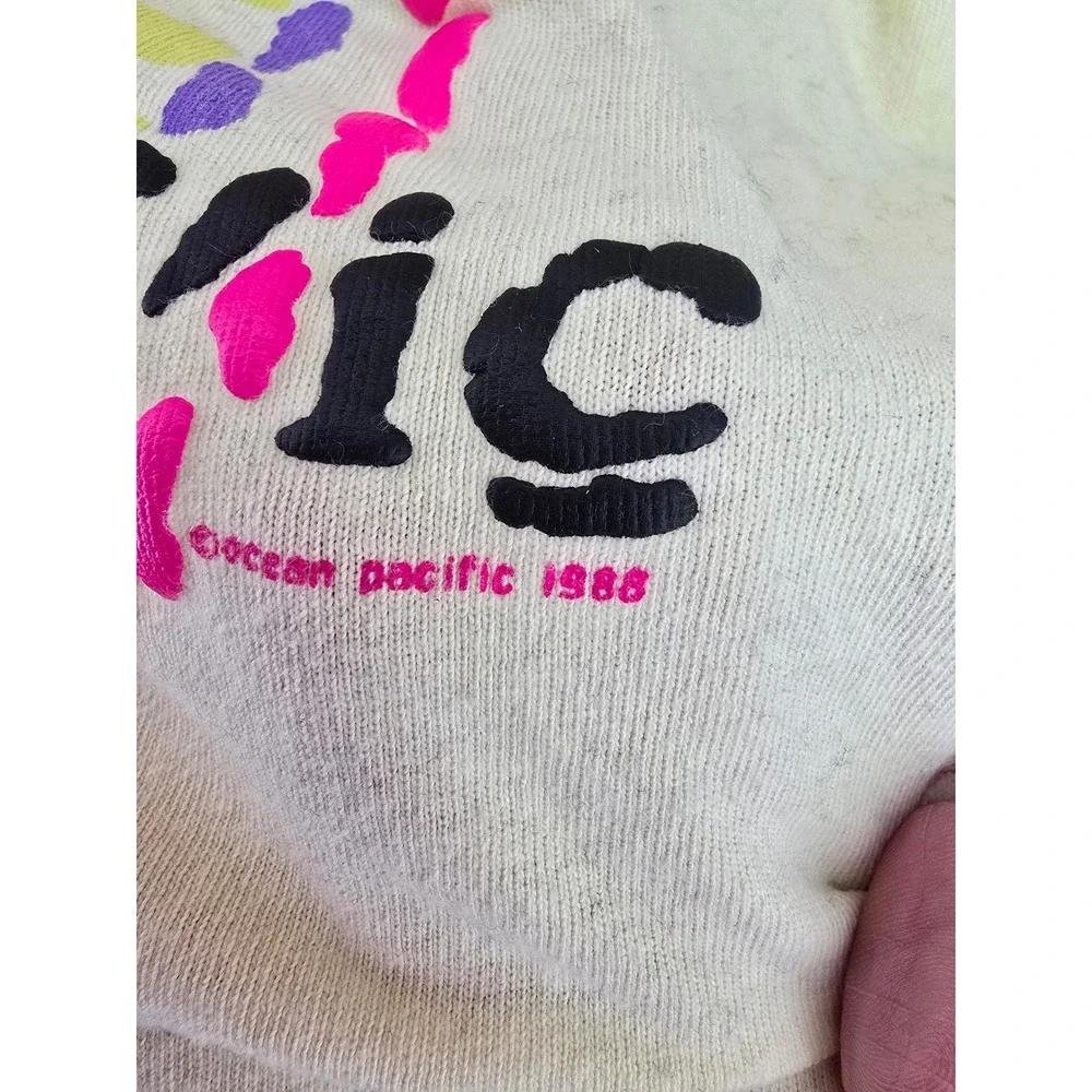 Ocean Pacific OP Icons of Culture Yellow 1988 Retro Graphic T-Shirt Womens Small - Picture 2 of 5